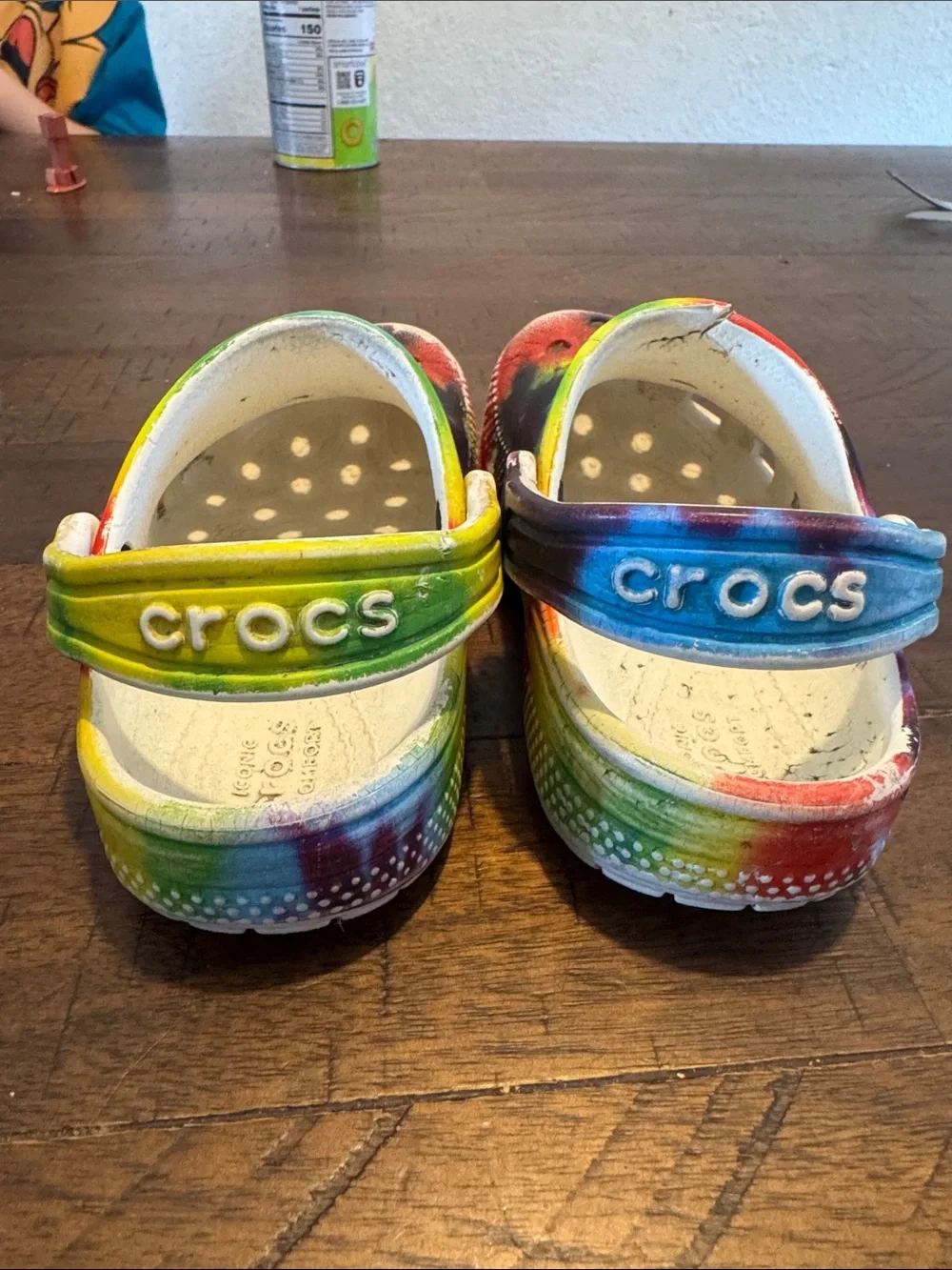 CROCS Kids Tie-Dye Rainbow Sandal Clogs